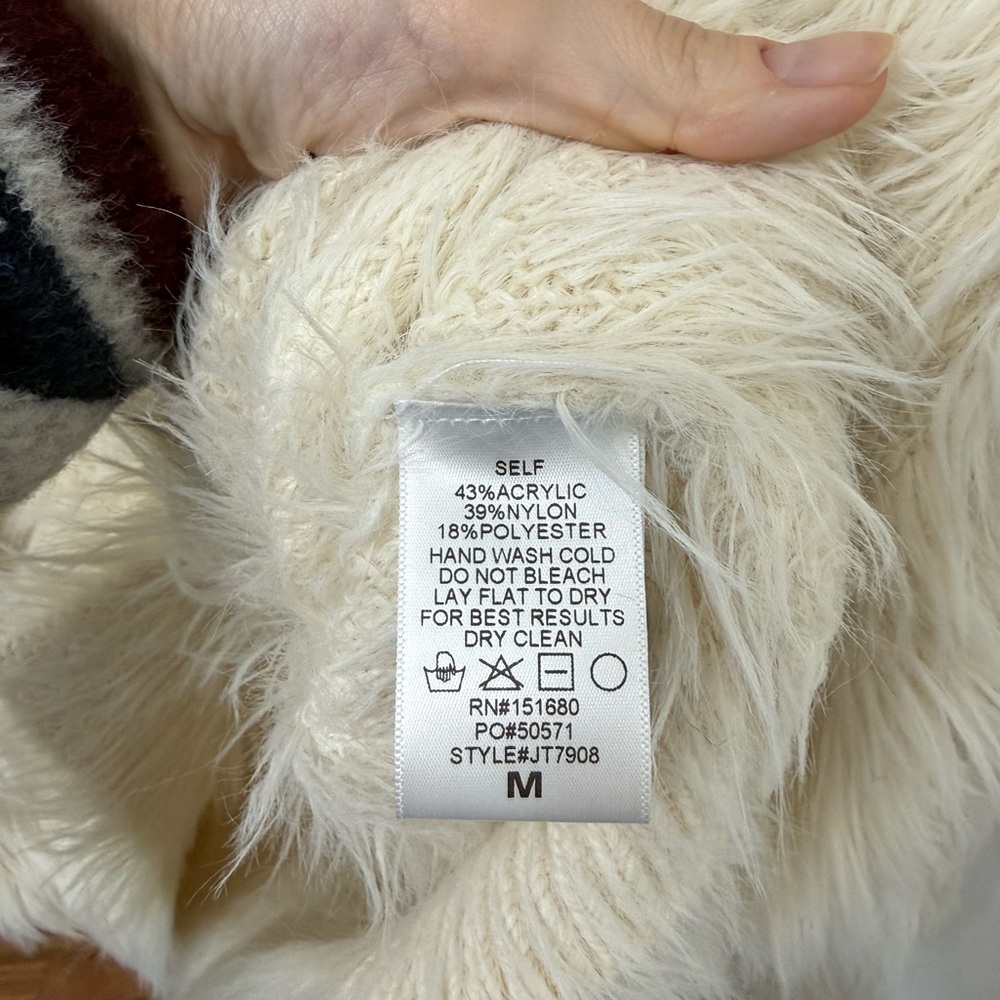 Altar'd State Cream Fuzzy Cardigan - Picture 10 of 10